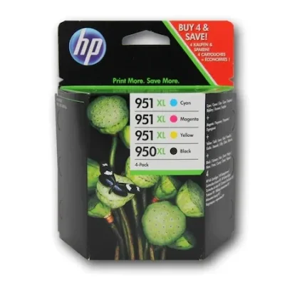 Set 4 cartus cerneala ORIGINAL HP extralarge 950XL 951C-XL 951M-XL 951Y-XL 