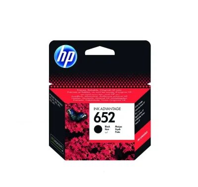 Cartus cerneala ORIGINAL HP652 NEGRU F6V25AE 