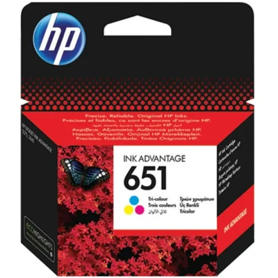 Cartus cerneala ORIGINAL HP 651 tricolor C2P11AE
