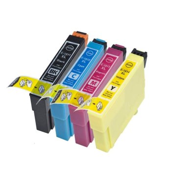 Set 4 Cartuse compatibile Epson T1811BK/T1812CY /T1812MA /T1812YE
