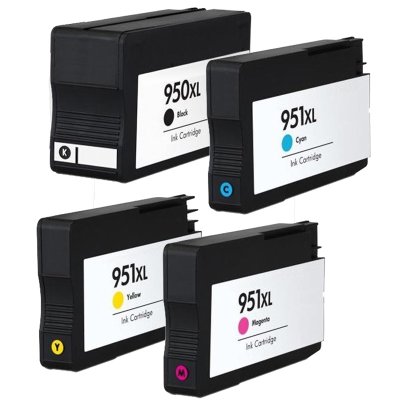 Set 4 Cartuse cerneala compatibil HP 950XL  negru
