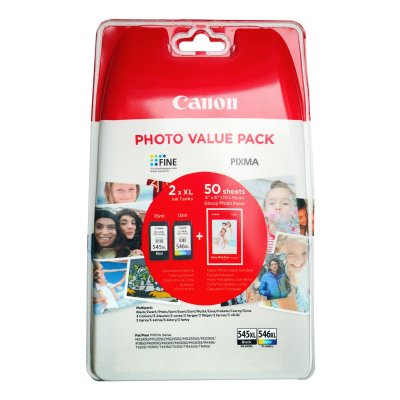 Set 2 cartuse  cerneala original Canon PG-545XL/ CLI 546XL  extralarge  