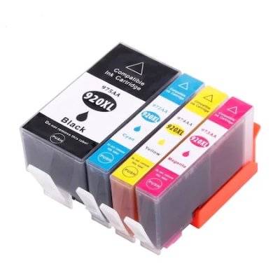 Set 4 Cartuse Compatibile HP 920XLBK/C/M/Y,HP Officejet 7500A , Officejet 6000