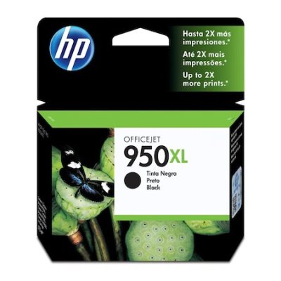 Cartus original HP, 950xl 2300pagini, negru, plus 50 coli hartie foto aigostar 10x15cm