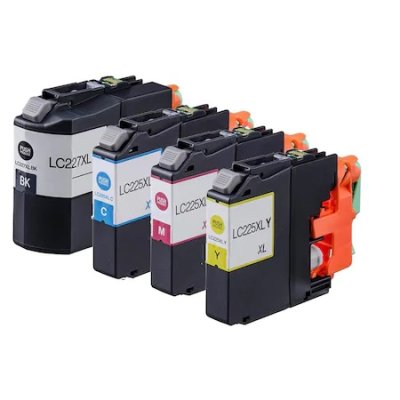 Set 4 cartuse original GraphiteK compatibile cu Brother LC227XLBK LC225XLC LC225XLM LC225XLY (BK + C+ M + Y)