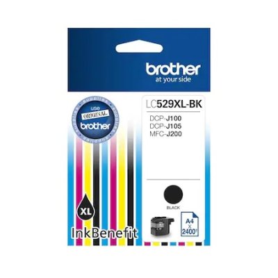 Cartuse cerneala Brother LC-529XLBK, Negru