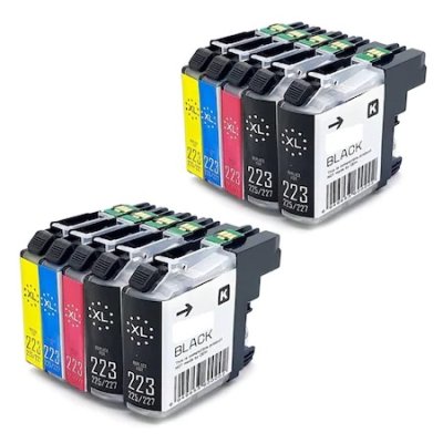 Set 10 cartuse cerneala, GraphiteK, compatibil Brother non-OEM LC223C/LC223M/LC223Y/LC223BK