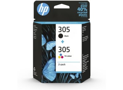 Pachet cartuse cerneala HP ORIGINAL 305 negru/305 color, HP DeskJet 2300, 2700, 2700e, 2730, 4100, 4100e, 4134 HP ENVY 6000e, 6420e, 2710