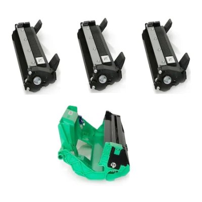 Set 3 cartuse toner 1030/1050 si 1 unitate de cilindru drum Brother DR-1030, 10000 pag, black