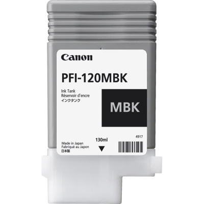Cartus cerneala Canon PFI-120 Matte Black 130ml pentru TM-200, TM-300
