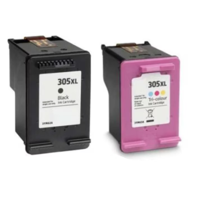 Cartus cerneala compatibil HP 305XL, 3YM62AE , 3YM63AE negrusi tricolor  18 ml, 480 pagini (copie)