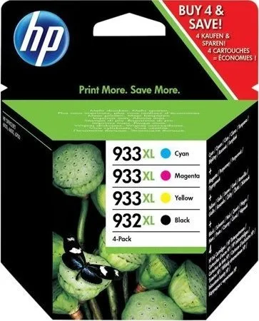 Set 4 cartuse cerneala ORIGINAL HP extralarge 932XL 933M-XL 933C-XL 933Y-XL 